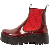 Art Botas pelo tornozelo vermelho
