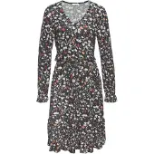 LASCANA Vestido bege claro / laranja / vermelho escuro / preto