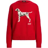 Ralph Lauren Pullover taupe / vermelho / preto / branco lã