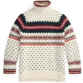 Ralph Lauren Pullover navy / verde escuro / vermelho / branco lã