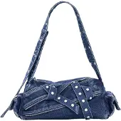 Desigual , Bolsa denim média 100% algodão, Mulher, AlgodÃO, Azul, U