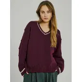 Norr Pullover 'Margot' vermelho escuro
