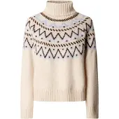 Pepe Jeans para mulher. PL7000212 Camisola Abigail branco sujo (L), Casual, Poliéster