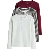 The Set Camisola chocolate / bordeaux / branco