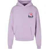 Mc Clothes Sweatshirt 'Sunset Charm' lavanda / rosa / preto