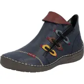Rieker Botas pelo tornozelo navy / chocolate / amarelo / bordeaux