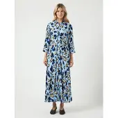 Y.A.S Vestido Longo De Manga 3/4 Savanna