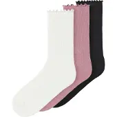 Name it Meias 'NKFOFANTI' cor-de-rosa / preto / branco