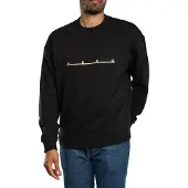 HUGO Sweatshirt 'Datri' preto / branco