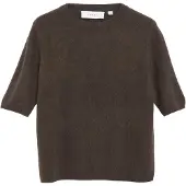 Comma Pullover castanho escuro