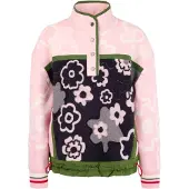 Marc Cain Pullover verde / cor-de-rosa / preto