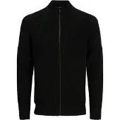 Jack & Jones Casaco de malha 'JJCLEVELAND' preto