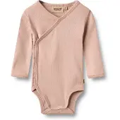 Wheat Macacão/Body 'Wraparound Pil' rosa escurecido