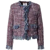 Rich & royal Casaco de malha azul / laranja / vermelho vinho / branco