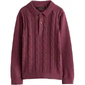 Next Pullover borgonha