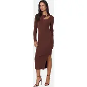 Lipsy Vestido chocolate