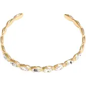 GUESS Pulseira 'Divine' ouro / transparente