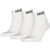 Levi's Meias Curtas Mid Cut Orange Tab 3 Pares