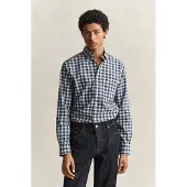 Gant Camisa navy / esmeralda / branco