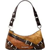 Desigual Mala de ombro caramelo / conhaque / castanho escuro