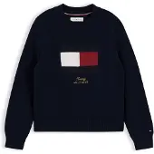 Tommy Hilfiger Pullover navy / vermelho fogo / offwhite