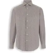 Boggi Milano Camisa castanho escuro / cinzento