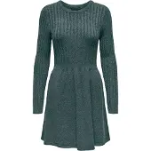 ONLY Vestido de malha 'ONLFia' verde mosqueado