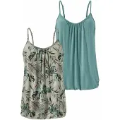 LASCANA Top bege / verde