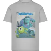 Merchcode Camiseta De Manga Curta Disney Monsters Poster Loose