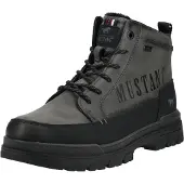 Mustang Botas com atacadores 'Peppin' cinzento escuro / preto