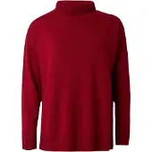 M-M Pullover 'MEANDRO' vermelho escuro
