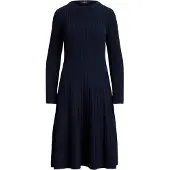 Ralph Lauren Vestido de malha azul escuro