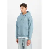 Alpha industries Sweatshirt azul fumado / branco