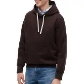 Tommy Hilfiger Sweatshirt 'ESS SEASONAL' castanho de castanha / branco