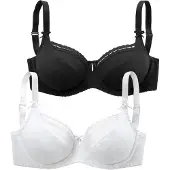 LASCANA Soutien preto / branco