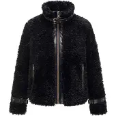 NAVAHOO Casaco de inverno 'Wuschelwonne 14' preto