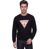 GUESS Sweatshirt vermelho / preto / branco