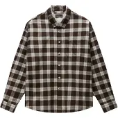 Napapijri Camisa 'EOS' chocolate / branco