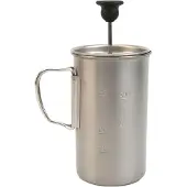 Snow Peak - Cozinha - Titanium French Press para Unissexo - Titanium - Cinzento