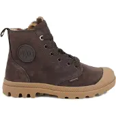 Palladium Botim com fivela 'Pampa' castanho escuro