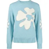 Imily Bela Pullover ecru / azul claro