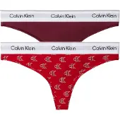 Calvin Klein Underwear Tanga vermelho / bordeaux / preto / branco