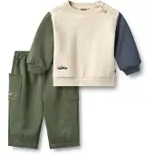 Wheat Fato de jogging 'Elliot' navy / oliveira / branco lã