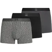 Karl Lagerfeld Boxers cinzento escuro / preto / branco