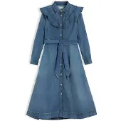 Tommy Hilfiger Vestido Midi De Manga Comprida Ww0ww51463