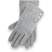 Ralph Lauren para mulher. 454833075002 Luvas Two Button cinza (S), Casual, Lã