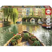 Educa Puzzle Passeio De Barco Em Amsterdã 1000 Peças