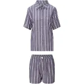 Lingadore Pijama cinzento / branco