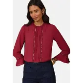 Love & roses Blusa vermelho cereja
