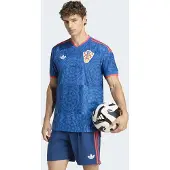 Adidas Camisa funcionais 'Kroatien 26 Authentic' azul / navy / melancia / branco